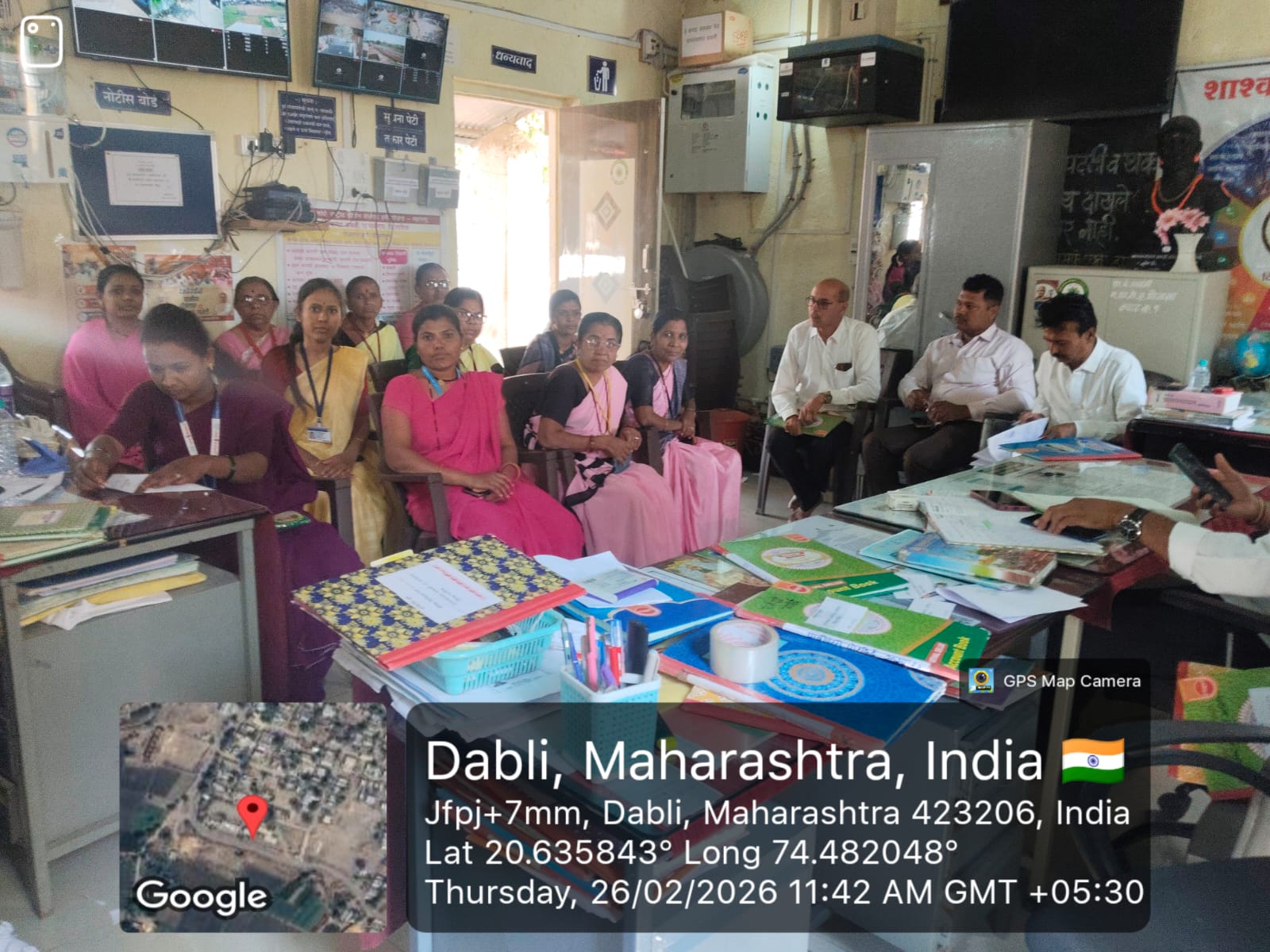 समृद्ध पंचायतराज अभियान अंतर्गत सर्व अधिनस्त कर्मचारी डाबली ग्रामपंचायत यांची मीटिंग